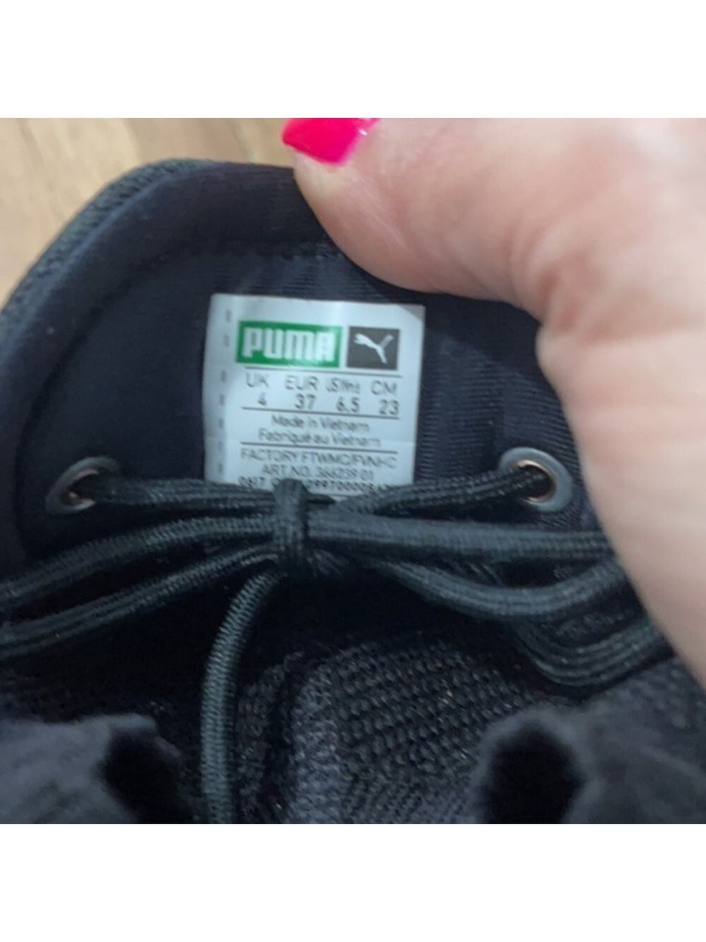 Puma Black Lace Sneakers - Picture 5 of 5